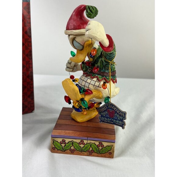 Disney Traditions Donald Duck Santas High Strung Helper Jim Shore Figurine Chris - Picture 3 of 9